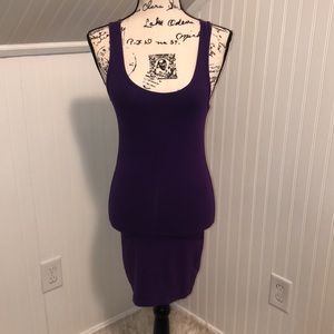 Forever 21 Sleeveless Basic Purple Tight Dress